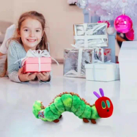 Soft The Very Hungry Caterpillar Toy Good Touching Caterpillar Plush Toy Breathable Multiple Usage Caterpillar Toy Kids Gifts