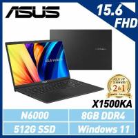 【ASUS華碩】X1500KA-0441KN6000 15吋/N6000/8G/512G SSD/Win11