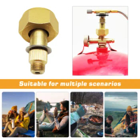 Liquefied Gas Cylinder Converter Aluminum Alloy LPG Tank To Outdoor Stove Connector Durable Practical Outdoor Supplies