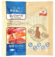 日本國產NECO PUREE 喵寵愛(貓用)-海鮮口味肉泥(20份/包)