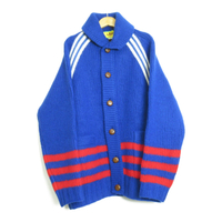 【二手名牌BRAND OFF】GUCCI 古馳 藍白紅色 Adidas聯名 針織 毛衣 上衣 外套 #XS