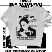 CROP TOP TWICE IM NAYEON | GRUNGE | CROPTOP PUTIH | CROP TEE SLIM FIT STYLE Y2K VINTAGE AESTHETIC | 