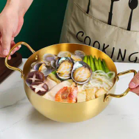 Useful Ramen Noodle Pot Corrosion Resistant Seafood Rice Pot Anti-scalding Cooking Home Instant Noodle Cooking Pot