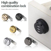 Alloy for Furniture for Cabinet Door 3 Digit Combination Password Code Drawer Lock Box Lock 20mm Smart Cam Code Lock