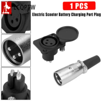Battery Charger Port 3 Pin Inline Connector Jack Socket for Electric Scooter E-Wheelchair Innuovo/wisking Connectors Adapter