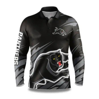 2024 PENRITH PANTHERS ADULT FISHFINDER FISHING SHIRT RUGBY JERSEY 2024/25 Panthers "Fish Finder" Fishing Shirt size S-5XL