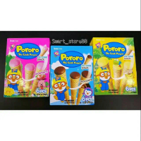 PORORO CONE SNACK STRAWBERRY / CHOCOLATE / BANANA 54GR