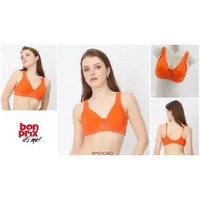 BONPRIX Bra Kawat Full Cup Tanpa Busa Mix Hias Lace Premium Pakaian Dalam Underwear BP932ORG 48DD OR