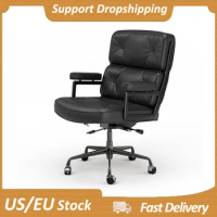 Office Chair Modern Luxury Office Furniture Genuine Leather Lobby Chair Comfortable Rotating Boss Chair Computer Business Chairs