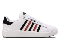 【K-SWISS】   Pershing Court Light 白/黑/紅  COURT STYLE時尚運動系列    休閒鞋    06095-196