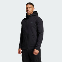 adidas 愛迪達 外套 男款 運動連帽外套 D4T CR FZ HD 黑 IN5607 (S2837)