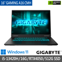 GIGABYTE 技嘉 16吋 i5 RTX4050 電競筆電(GAMING A16 CMHH2TW893SH/16G/512G SSD/WIN11)