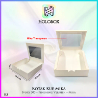 Kotak Kue Mika - Dus Kue Jendela Mika - Kotak Pie / Brownies - K5-01