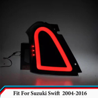 LED Rear Taillights Fit for Suzuki Swift 2004 2005 - 2016 Modified Driving Lights Brake Lights Turn Signals Tail Light Assembly