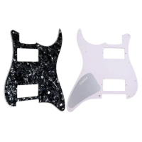 3Ply Black Guitar Pickguard For Fender Strat 2 HH Humbucker guitar backplate ibanez , guitar plate for kids DropShipping