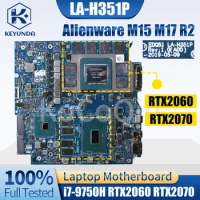 For Dell Alienware M15 M17 R2 Notebook Mainboard LA-H351P 009PM5 0PY87P I7-9750H RTX2060 RTX2070 Laptop Motherboard