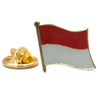 【A-ONE 匯旺】Indonesia印尼國旗 金屬飾品 配飾 別針 國徽胸章 國旗胸徽 時尚