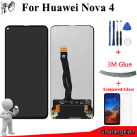 6.4" AAA Original LCD For Huawei Nova 4 LCD Display + Touch Screen Digitizer Assembly For Huawei Nova 4 VCE-AL00 VCE-TL00 lcd