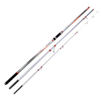 4.2M high carbon SURF ROD 3 sections Distance throwing rod FUJI parts Embedded fishing rod Surf casting lure fishing rod