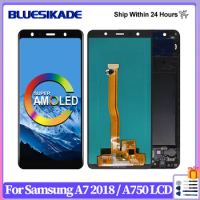 6.0" Super AMOLED SM-A750F Screen For Samsung Galaxy A7 2018 LCD Display Digitizer For A750 Touch Screen A750F Replace Parts