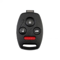 DUDELY 3 1 Buttons Remote Car Key Shell Case With Rubber Pad for 2003-2013 Honda Accord Civic CRV Pilot
