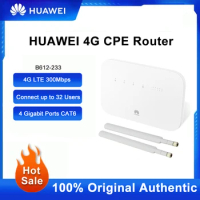 New HUAWEI B612-233 Router 4G CPE Router Cat 7 300Mbps Routers WiFi Hotspot Router with Sim Card Slot 4 Gigabit Ethernet ports