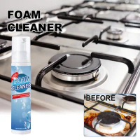 Kitchen Stove Foam Cleaner Multifunctional Kitchen Oil Stain Cleaner For Indoors