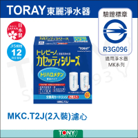 【TORAY】 東麗MK系列 高效過濾型卡式濾心MKC.T2J
