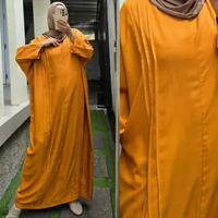 Zeba | Nirmala Kaftan Twill LD 170 cm muat BB 70 - 100 kg Gamis Adem Halus Nyerap Keringat Modis Kek