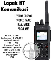 Hytera PDC580 Dual Mode Rugged Radio HT POC Hybrid Digital Analog UHF 400 GPS Ori PDC-580
