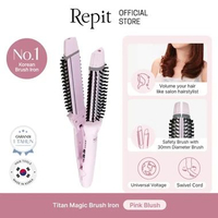 Repit Catokan Sisir / Magic Brush Iron 2in1 Titan 30mm