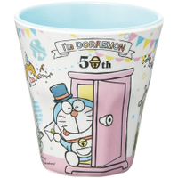 哆啦A夢Doraemon50週年美耐皿杯270ml，水杯/塑膠隨行杯/漱口杯/環保杯/塑膠杯，X射線【C507281】