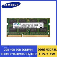 1/2PCS Samsung Ram Laptop DDR3L DDR3 8GB 4GB 2GB 1333Mhz 1600Mhz 1866MHz SO-DIMM PC3-10600 12800 Notebook 1.3V/1.5V Ddr3 RAM