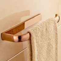 Luxury Rose Gold Brass Towel Ring Towel Holder Bath Towel Bar Bathroom Accessories Home Decoration Nba868