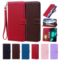 Case For Samsung S21FE S21 Ultra Cover Fresh Color Lychee Pattern Flip Wallet Cases For Galaxy S21 PLUS Mobile Phones Coque