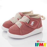 IFME日本健康機能童鞋護踝輕量學步鞋款IF20-280502山茶紅(寶寶段)