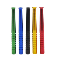 5pcs Aluminum Alloy Straw 78mm Light-weight Metal Pipe Tube Cool Gadget for Men