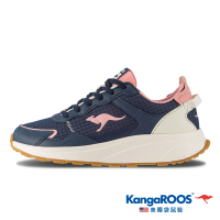 【KangaROOS】女 ZEPHYR 2 機能輕量 運動鞋 休閒鞋(藏青/粉-KW32160)