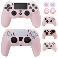 Pink Soft Silicone Protective Case For PS4 PS5 Xbox One S Series X Switch Pro Controller Gamepad Skin Cover Accessories