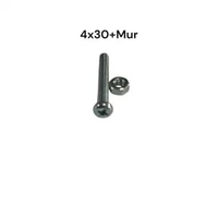 Baut Mur Kepala Obeng 4mm Panjang 3 cm ISI 20 PC