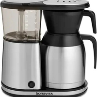 8 Cup Coffee Maker, One-Touch Pour Over Brewing with Thermal Carafe, SCA Certified, Stainless Steel (BV1900TS)