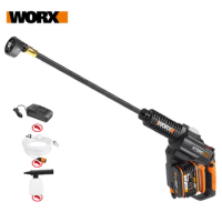 Worx 20V Hydroshot WG630E.5 Brushless Crodless Car Washer Rechargeable High Pressure High Flow Spray gun Portable Cleaner Washer