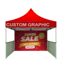 Custom Design Folding Tents 10X20 Pop Up Canopy Tent Market Promotional Advertising Folding Tent