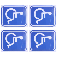 Disabled Wheelchair Sticker Sign Adhesive Disabled Wheelchair Sticker Adhesive Disabled Wheelchair Disability Sticker