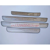 4pcs Car accessories stainless steel scuff plate door sill For Chevrolet Captiva 2008-2018