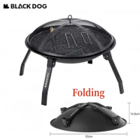 Naturehike BLACKDOG Charcoal Grill Stove For BBQ Outdoor Barbecue Table Camping Picnic Folding Oven Furnace Portable Cookware