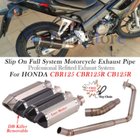 For Honda CBR125 CBR125R CB125R CBR 125 125R 2010 - 2016 Motorcycle Exhaust Full System Muffler Escape Front Middle Link Pipe