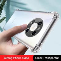 Airbag Silicone Phone Case for Huawei Mate40 Mate 40 E RS Pro Plus 40E 40pro 40RS ProPlus Porsche Design Shockproof Clear Covers