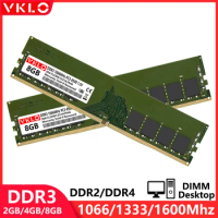 DDR4 DDR3 2GB 4GB 8GB 16GB Desktop Memory Ram PC3 8500 10600 12800 1.5V PC4 2133 2400 2666Mhz 1.2V Non-ECC DIMM Memories Ram