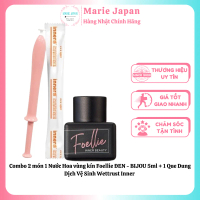 Combo 2 món 1 Nước Hoa vùng kín Foellie ĐEN - BIJOU 5ml + 1 Que Dung Dịch Vệ Sinh Wettrust Inner
